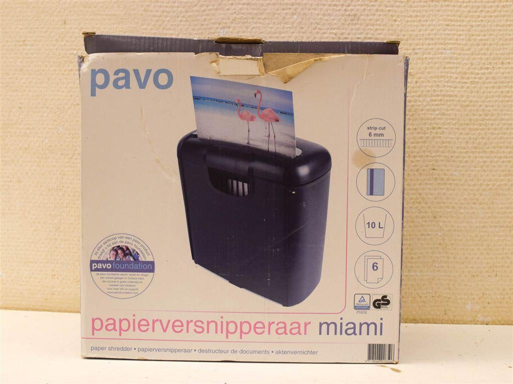 Pavo Papierversnipperaar 51648, Diversen, Papierwaren, Ophalen of Verzenden, Gebruikt