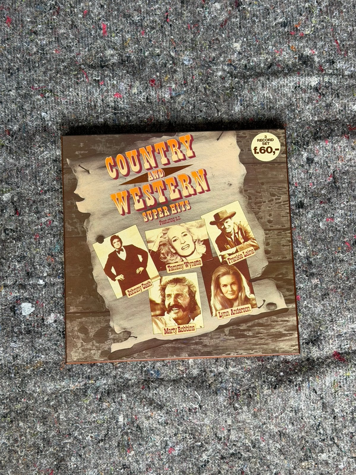 Country and western super hits LP platen, 7 stuks met doos !, Cd's en Dvd's, Ophalen, Speciale editie, Overige formaten, Zo goed als nieuw