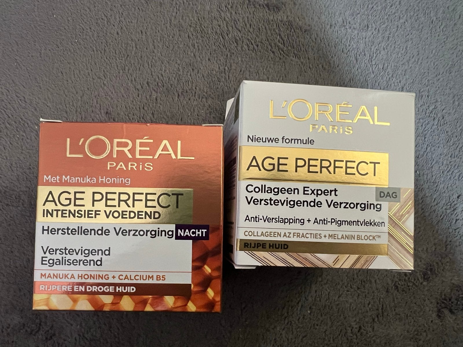 L'Oréal Age Perfect Dag- en Nachtcrème (2 stuks), Ophalen of Verzenden, Nieuw, Gehele gezicht, Verzorging