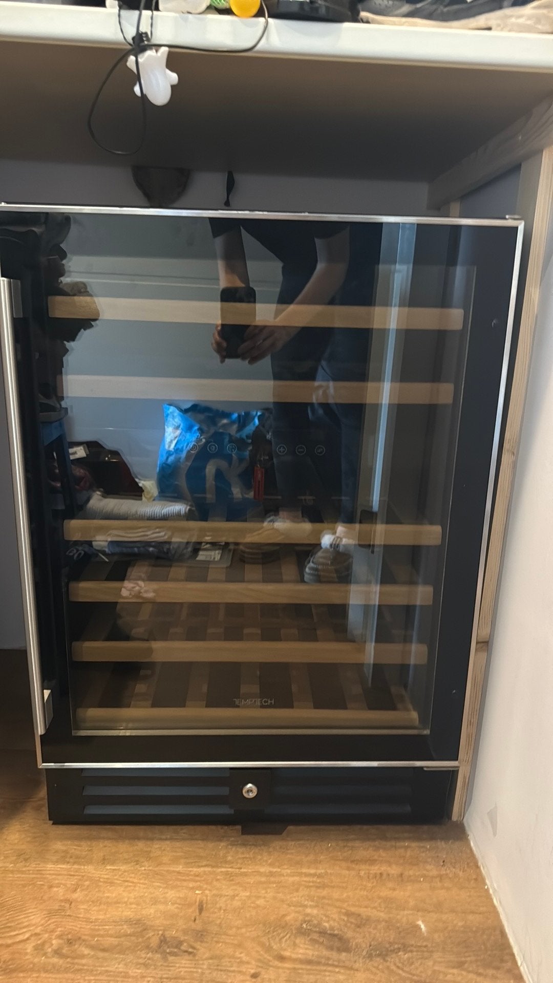 Temptech wijnklimaat kast kapot koelelement, Ophalen, Zonder vriesvak, Minder dan 85 cm, 60 cm of meer