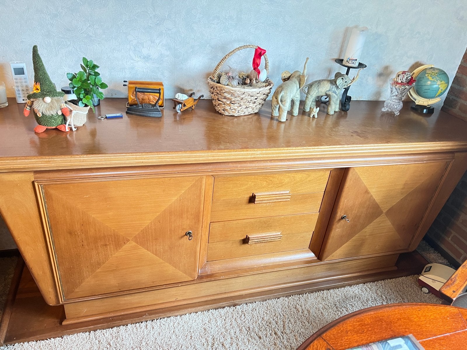 Art Deco Kast / Dressoir - Vintage Houten Opbergmeubel, Ophalen