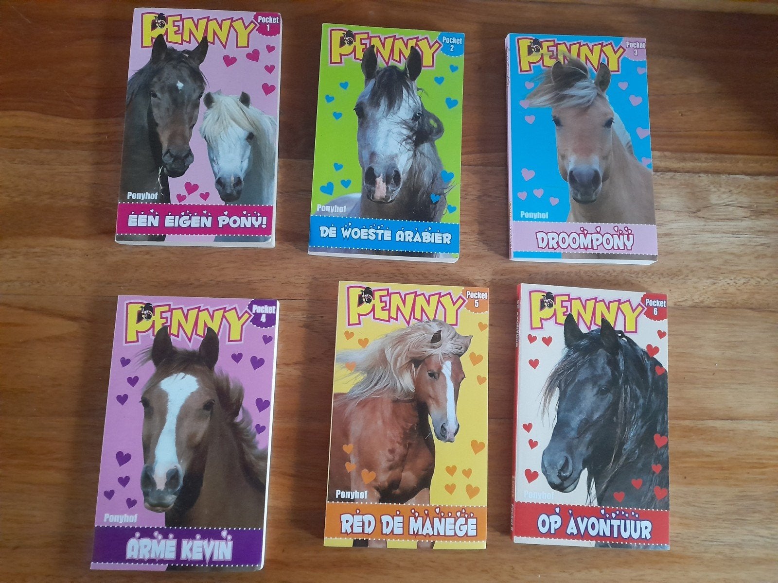 Penny Pony Pocket Boekjes - pocket 1 tm 6, Ophalen of Verzenden, Gelezen, Diverse auteurs, Fictie algemeen