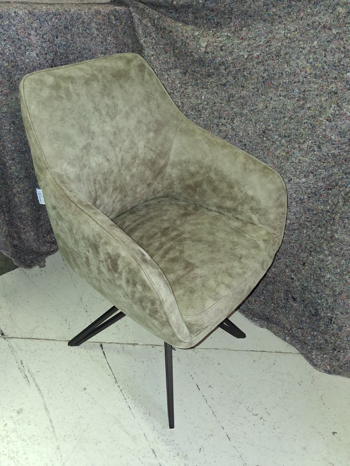 eetkamerstoel met draaiplateau , showroommodellen., Ophalen, Bruin, Stijlvol, Stof