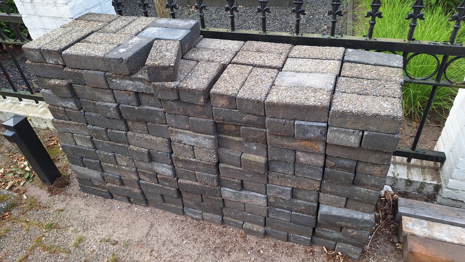 Straatstenen grijs 21x10x8, Ophalen, Overige materialen, Gebruikt, Overige typen