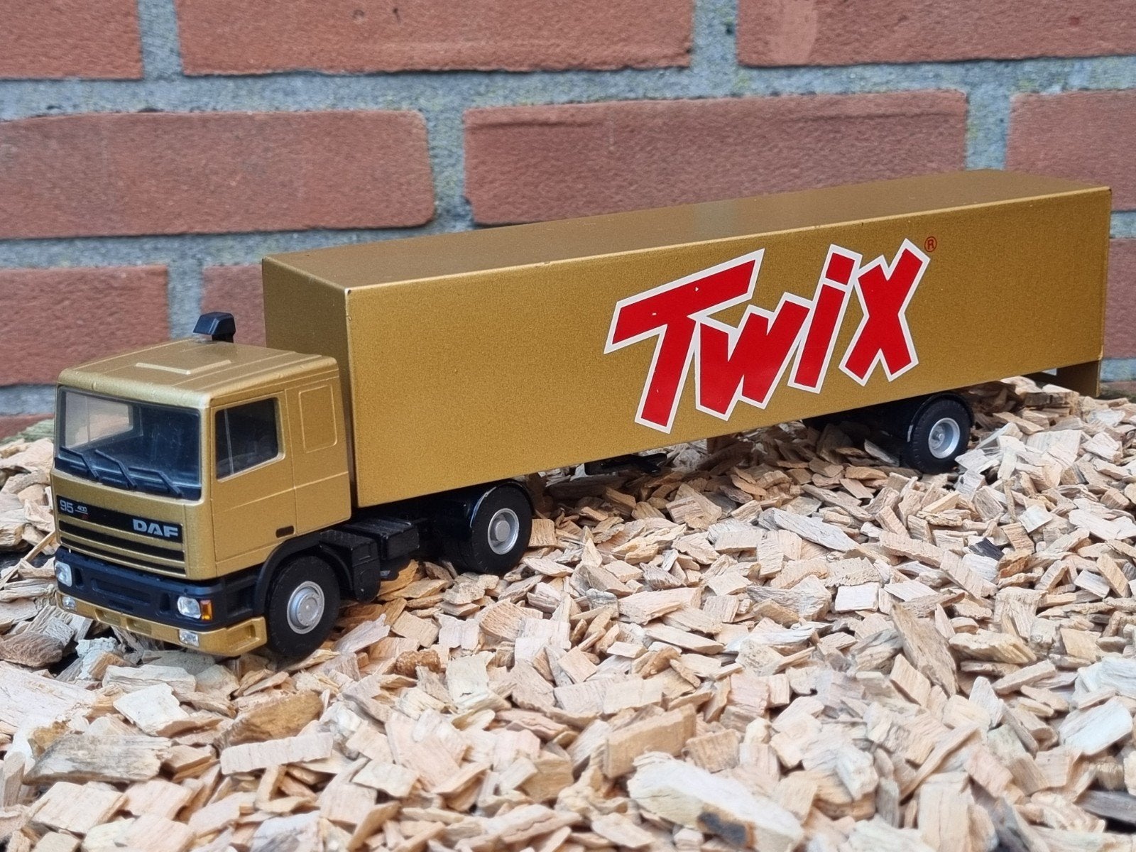 DAF 95.400 Twix vrachtwagen model - Lion car, Ophalen of Verzenden, Zo goed als nieuw, Overige merken