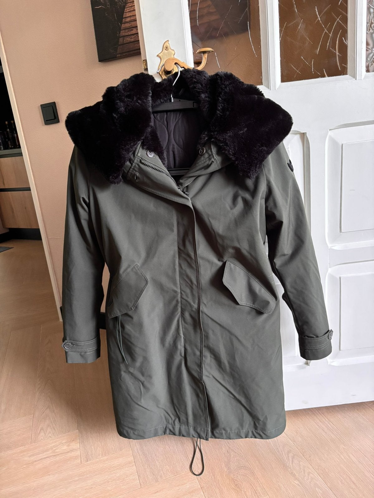 Airforce parka winterjas maat M, Ophalen of Verzenden, Zo goed als nieuw, Maat 38/40 (M), Groen