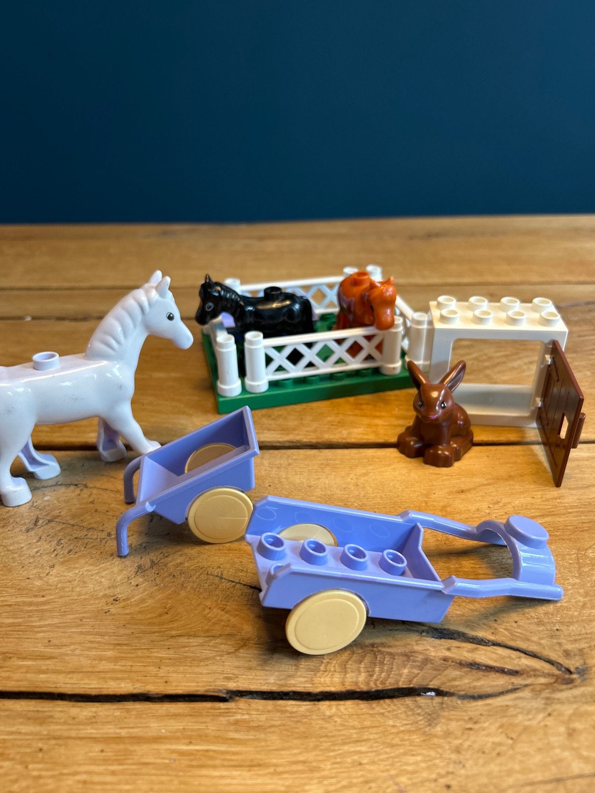 Duplo boerderij set met dieren, hekjes en kar, Kinderen en Baby's, Inclusief minifiguren, Gebruikt, Overige thema's, Ophalen of Verzenden