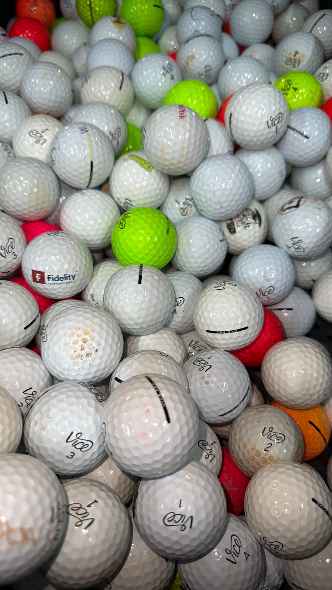 Vice pro soft golfballen 50 stuks, Sport en Fitness, Golf, Ophalen of Verzenden, Zo goed als nieuw, Bal(len)