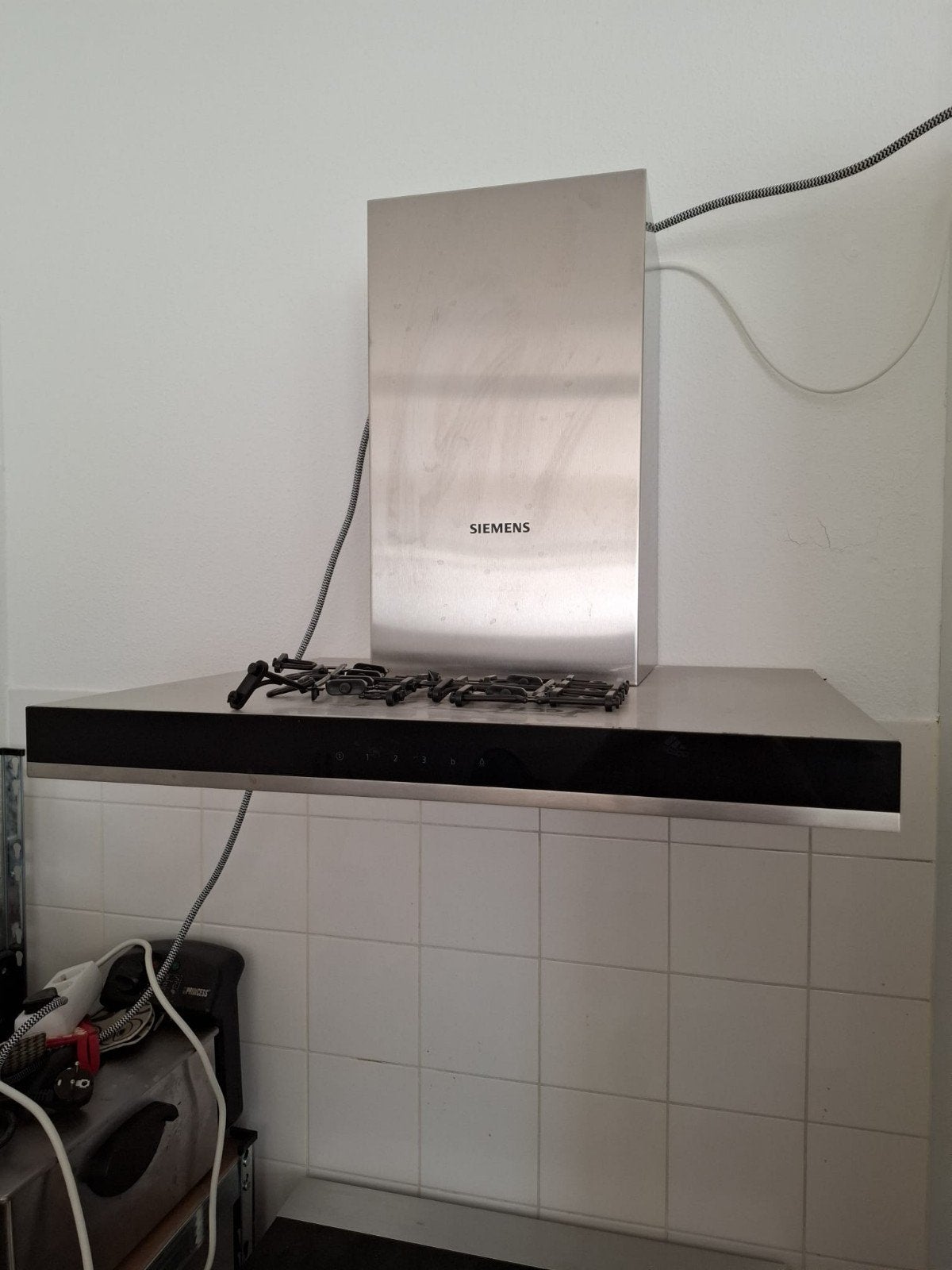 Siemens Wandschouwkap - RVS Afzuigkap, Gebruikt, Wandschouwkap, Ophalen of Verzenden, Vrijstaand