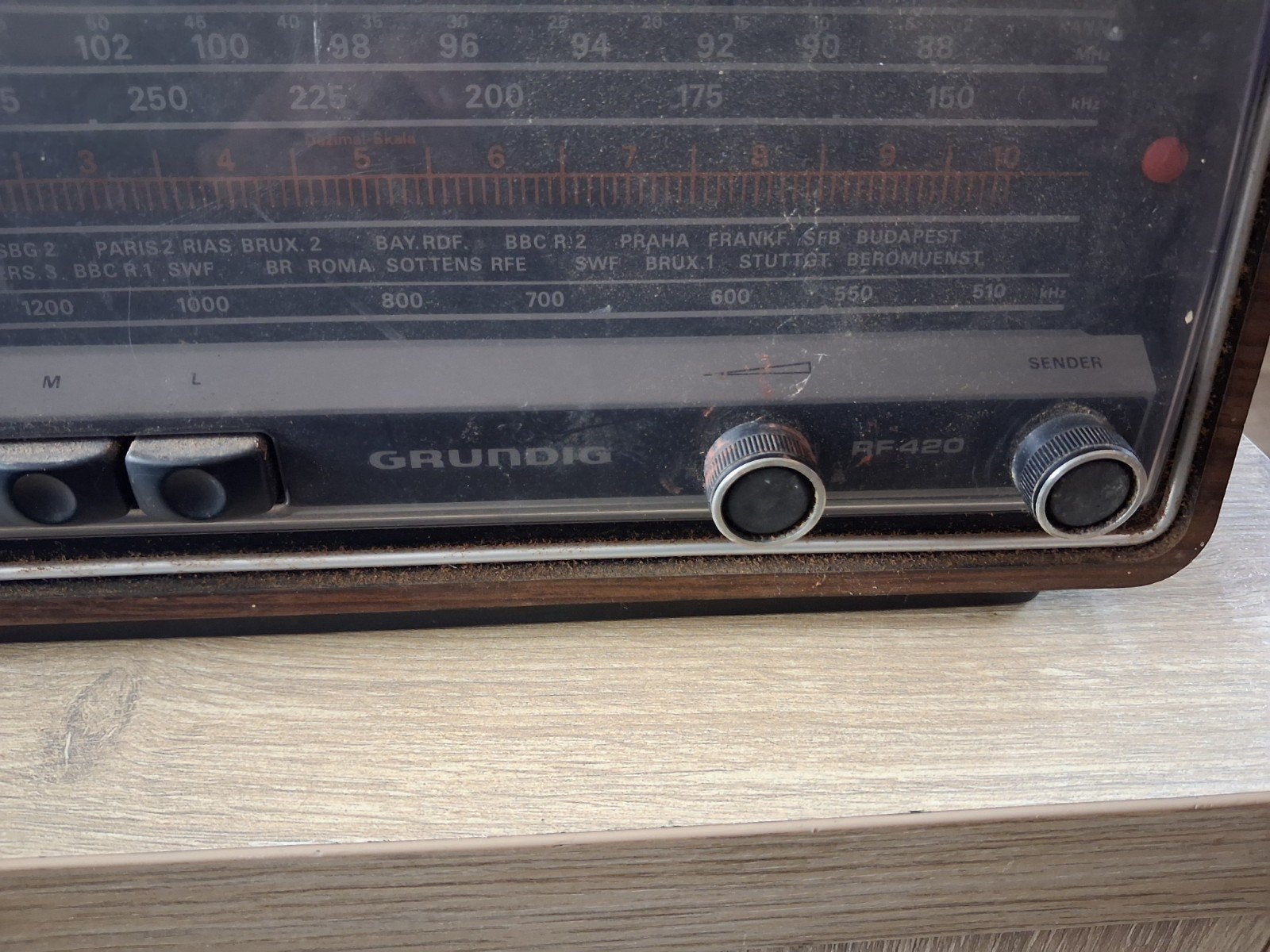 Vintage Grundig RF 420 Radio - Klassieke Ontvanger, Ophalen of Verzenden, Gebruikt, Radio