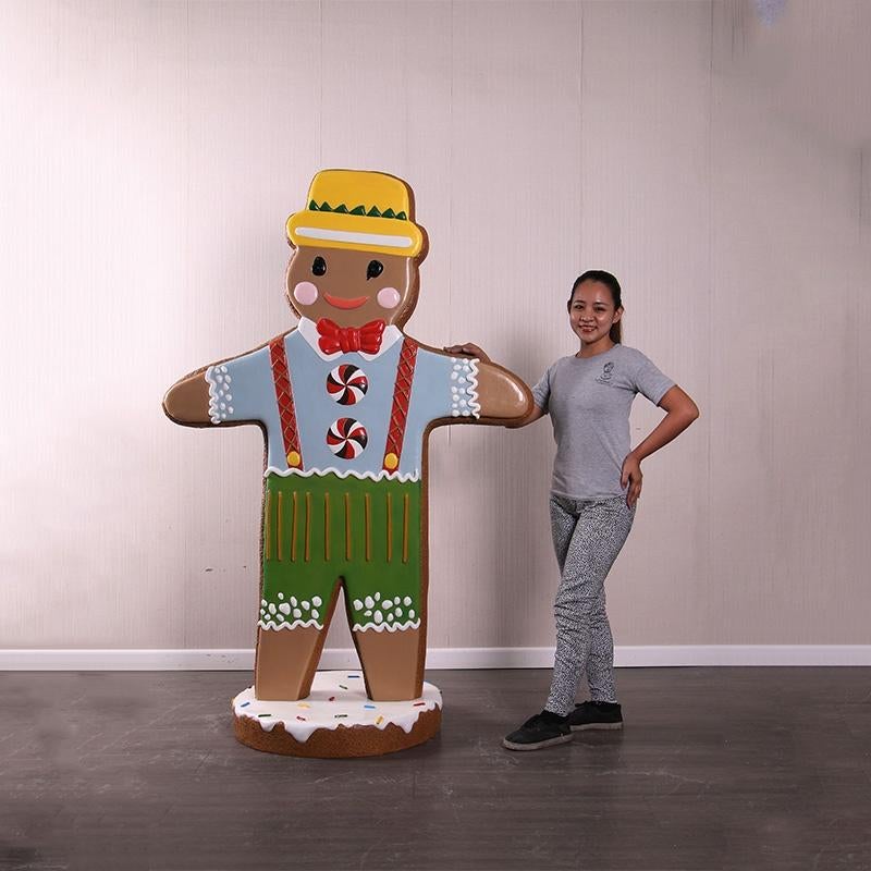 Gingerbread Man – Peperkoek beeld Hoogte 183 cm, Ophalen, HorecaBeelden, Nieuw, HorecaBeelden