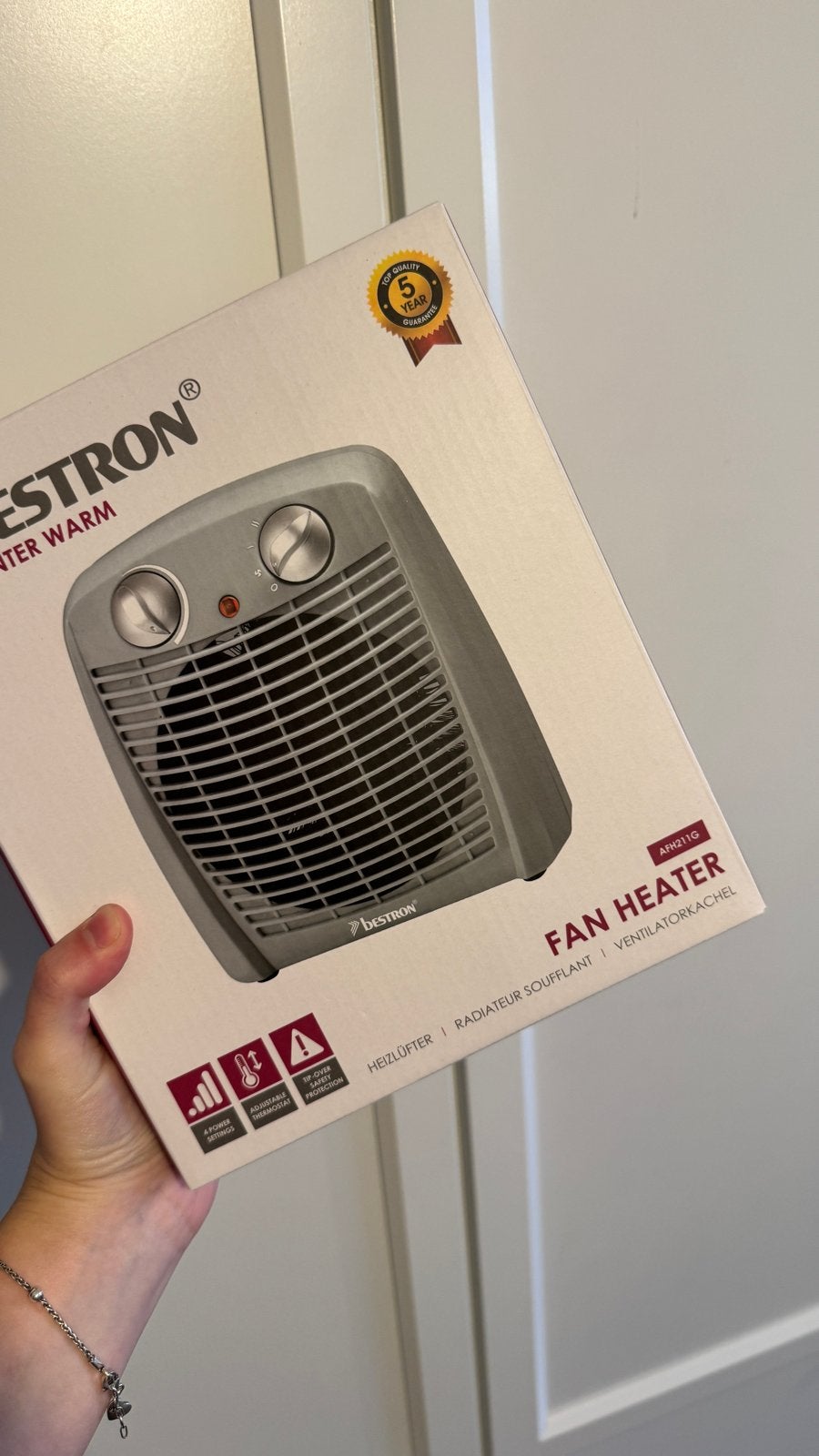 Bestron Ventilator Kachel - Compact en Krachtig, Doe-het-zelf en Verbouw, Ophalen, Minder dan 30 cm, Kachel, Minder dan 60 cm