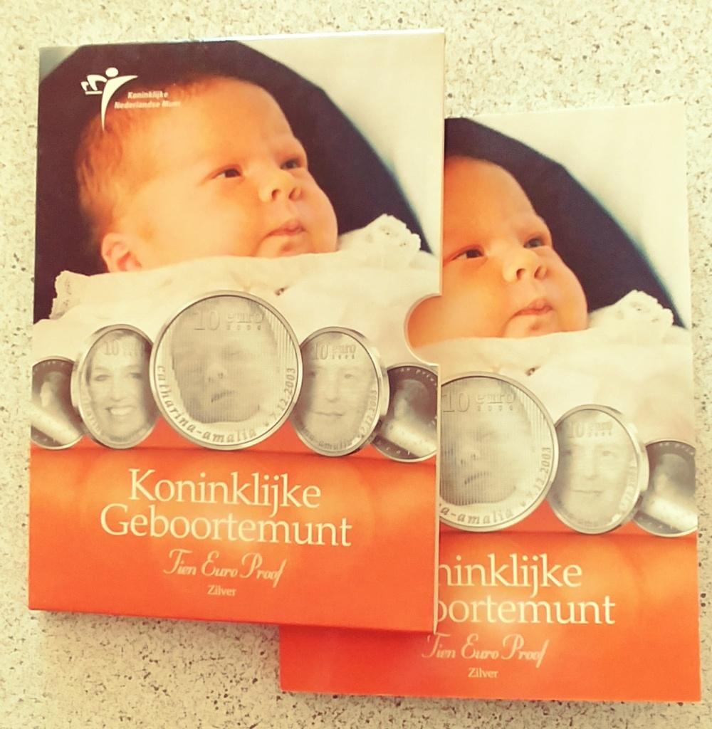 Koninklijke Geboortemunt Amalia 10 euro 2004 zilver Proof, Postzegels en Munten, Munten | Nederland, Koningin Beatrix, Zilver