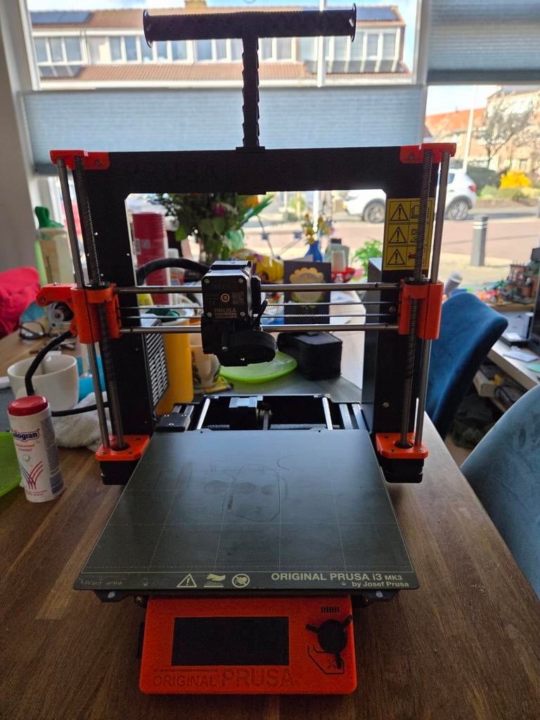 Prusa i3 3D printer geüpgraded naar MK3S+, Computers en Software, 3D Printers, Ophalen, Zo goed als nieuw, Original Prusa