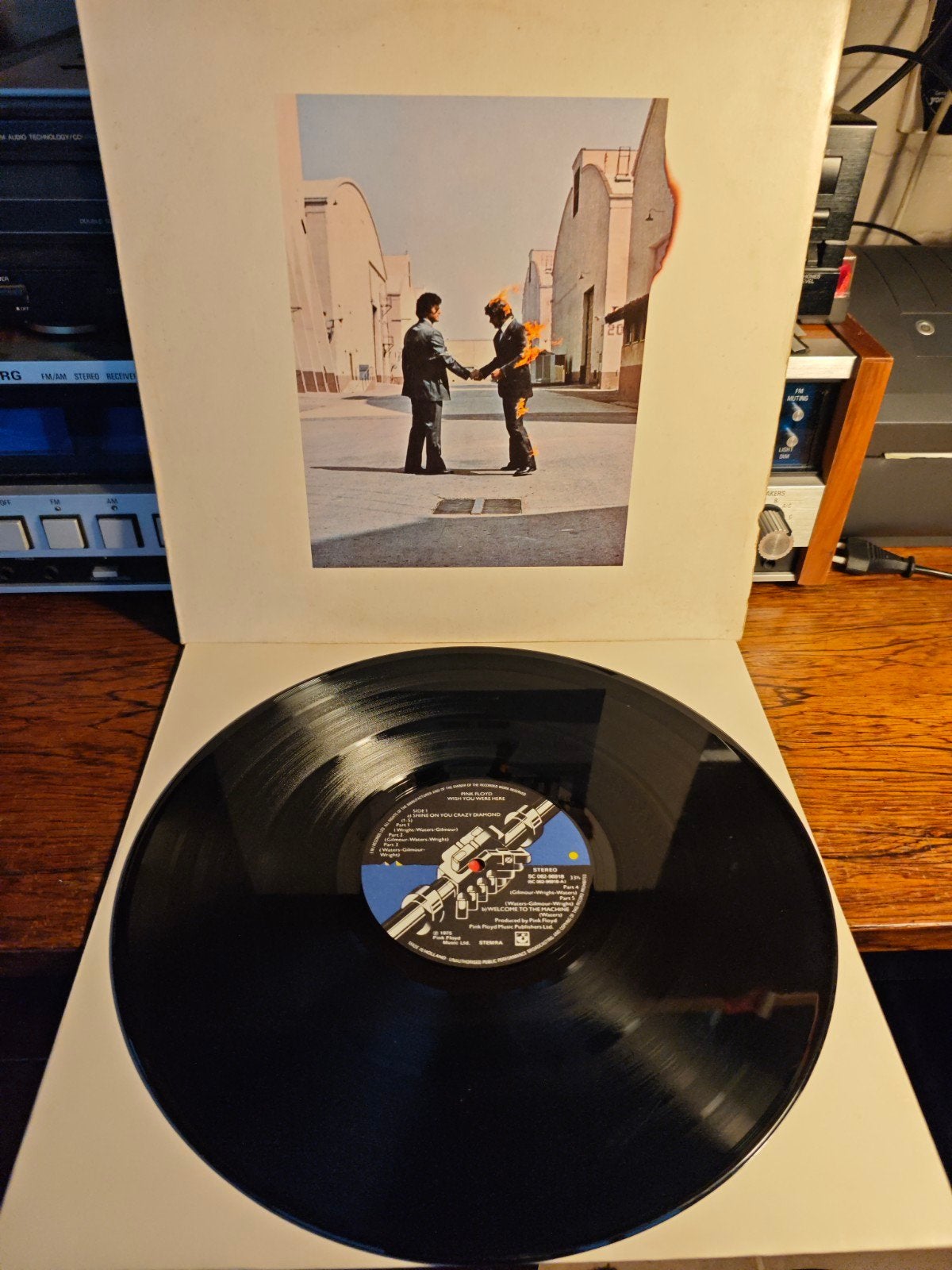 Pink Floyd - Wish You Were Here LP (1975), LP, Gebruikt, Originele persing, Ophalen of Verzenden