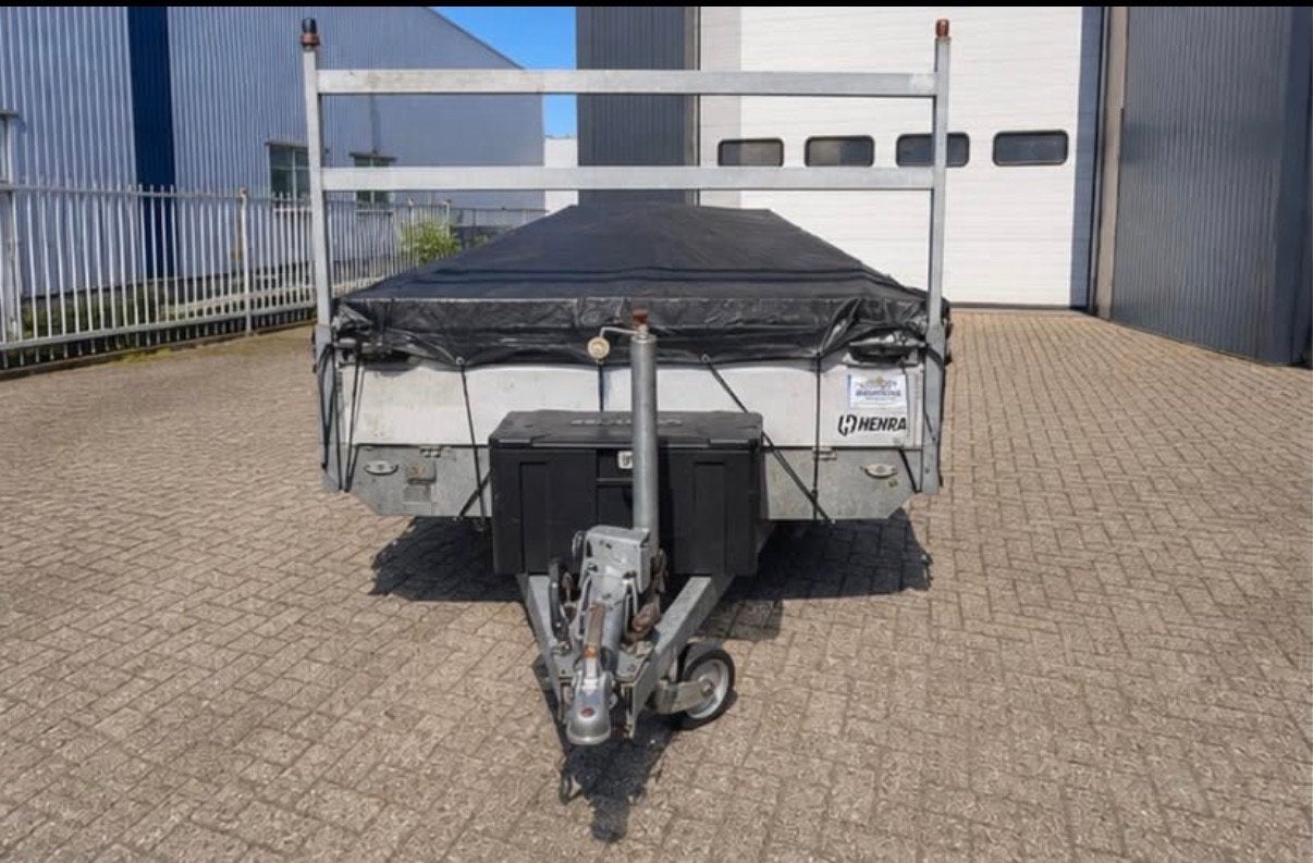 Henra 3-assige aanhanger met huif, Auto diversen, Aanhangers en Bagagewagens, Ophalen, Gebruikt