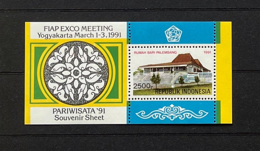 Indonesië Postfris 1991 Blok 79 Bari House Museum Palembang, Ophalen of Verzenden, Postfris, Zuidoost-Azië
