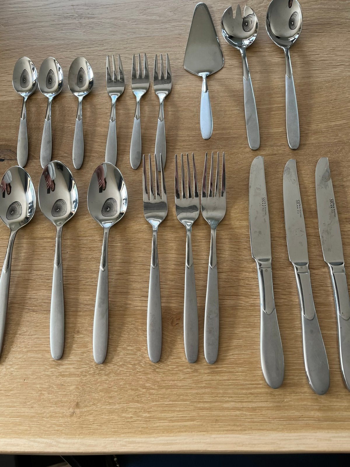 53 -delig bestek 10 persoons, Ophalen, Rvs of Chroom