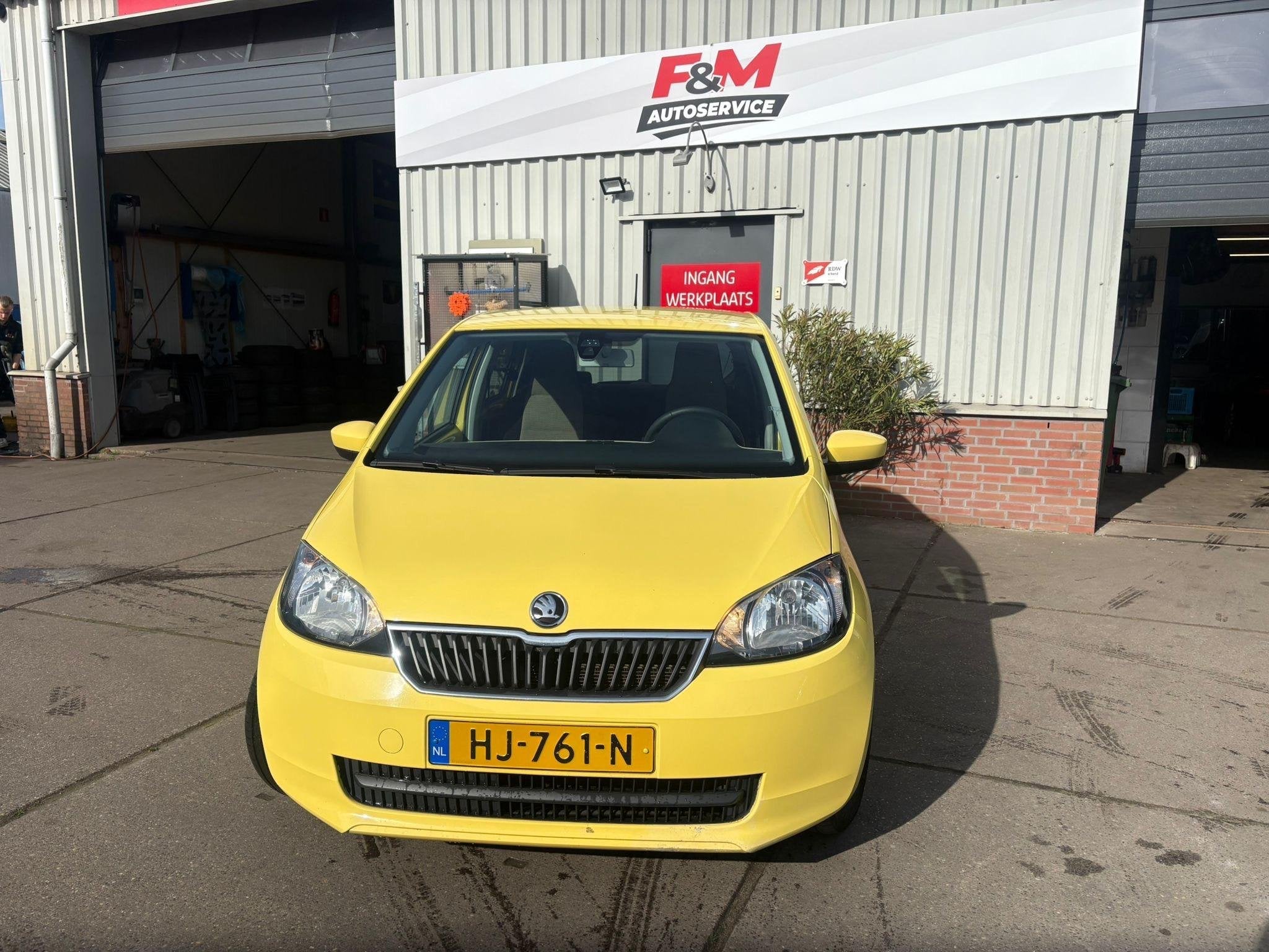 Skoda Citigo 1.0 Greentech Ambition Airco, cruise, stoelverw, Auto's, Voorwielaandrijving, Stof, Gebruikt, Euro 6