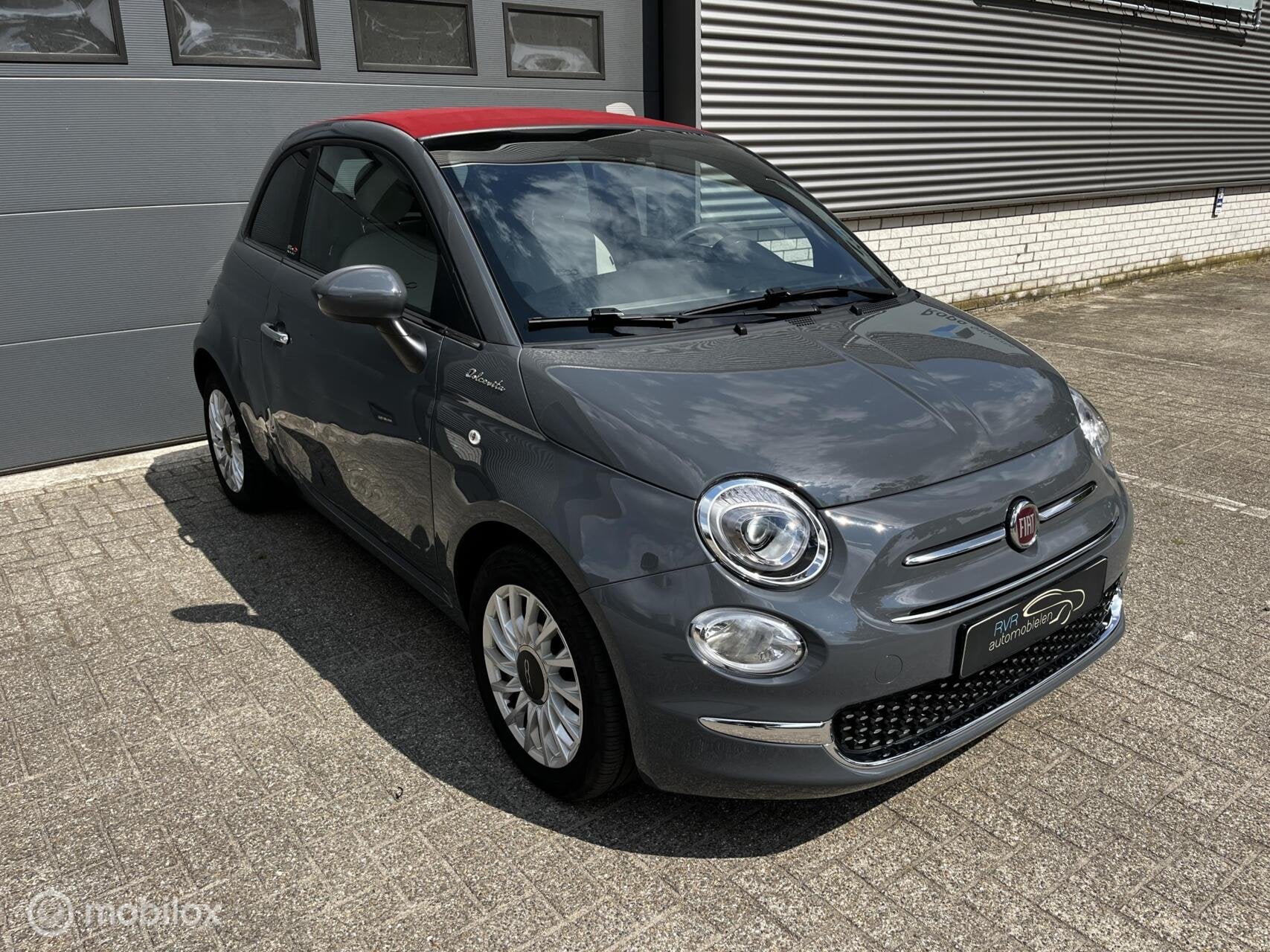 Fiat 500 C 1.0 Hybrid Dolcevita, Auto's, Voorwielaandrijving, Gebruikt, Zwart, Cabriolet