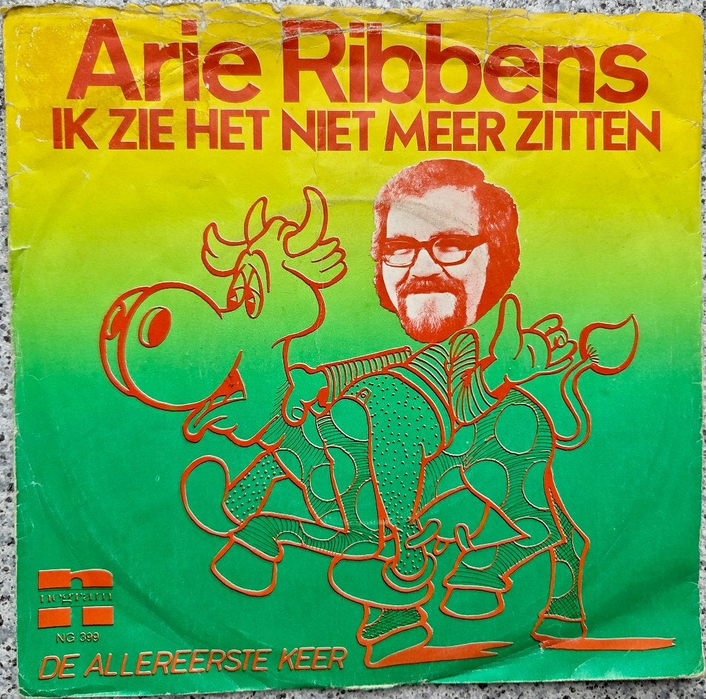 Arie Ribbens: ik zie het niet meer zitten, Ophalen of Verzenden, Gebruikt, 7 inch, Levenslied of Smartlap