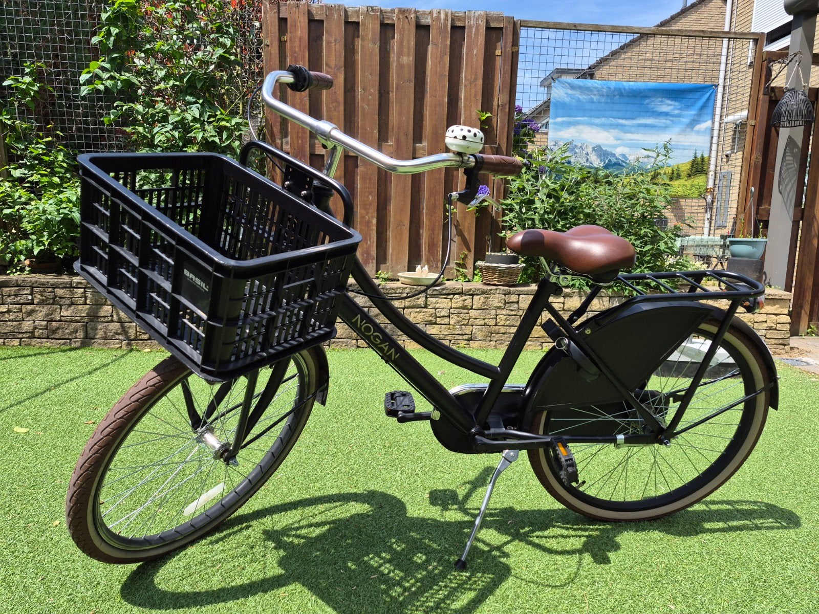 Nogan Vintage N3 meisjesfiets 24 inch – mat zwart, Ophalen, Terugtraprem, Versnellingen, Nogan