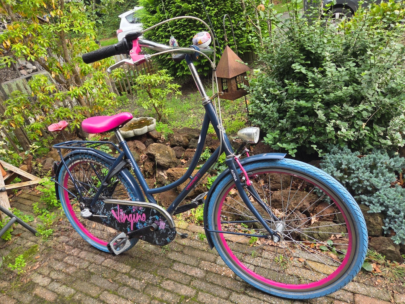 Alpina meisjesfiets 23/24 inch, Fietsen en Brommers, Ophalen, Terugtraprem, Alpina, Handrem