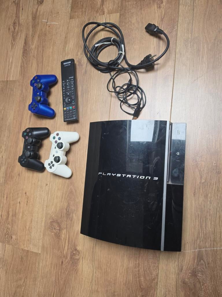 PS3 met games, Ophalen, Phat, Met 3 controllers of meer, Gebruikt