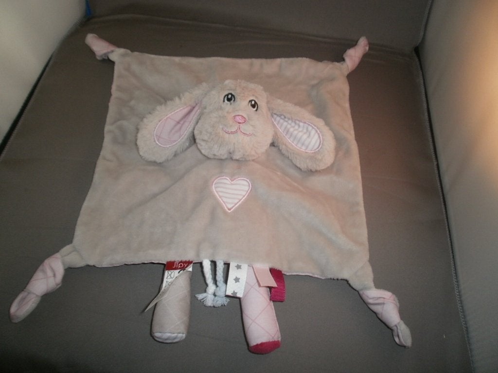 jipy hond Otto Simon blauwe/crème crème/roze doek met poten, Kinderen en Baby's, Overige merken, Overige karakters, Met geluid