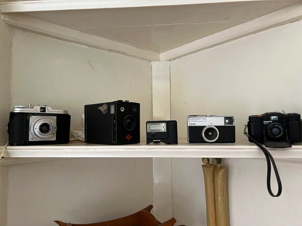 oude fototoestellen, Audio, Tv en Foto, Ophalen, Gebruikt, Compact, Overige Merken
