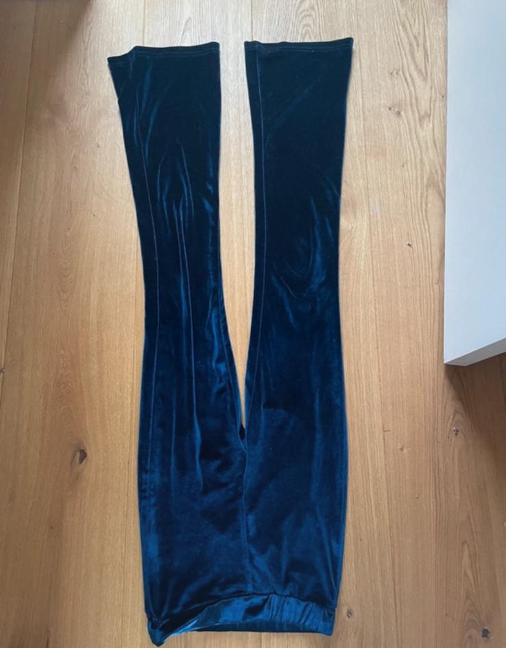 fluelen donkerblauwe flaire legging, Legging, Blauw, Overige maten, Ophalen of Verzenden