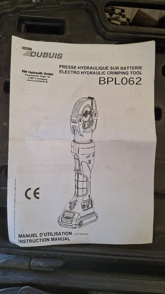 Stanley / Dewalt PL062 Accu kabelschoenperstang /knipschaar, Ophalen, Gebruikt, ,, ,
