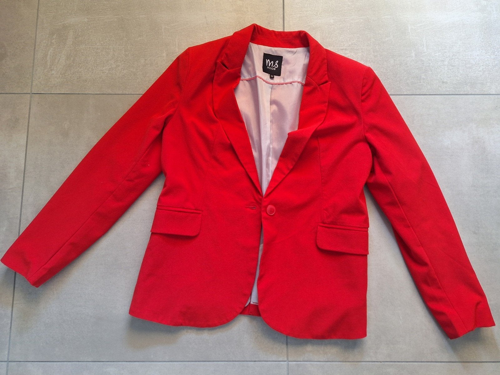 Rood Jasje van MS Mode - Maat 42, Maat 42/44 (L), Ophalen of Verzenden, Jasje, MS Mode