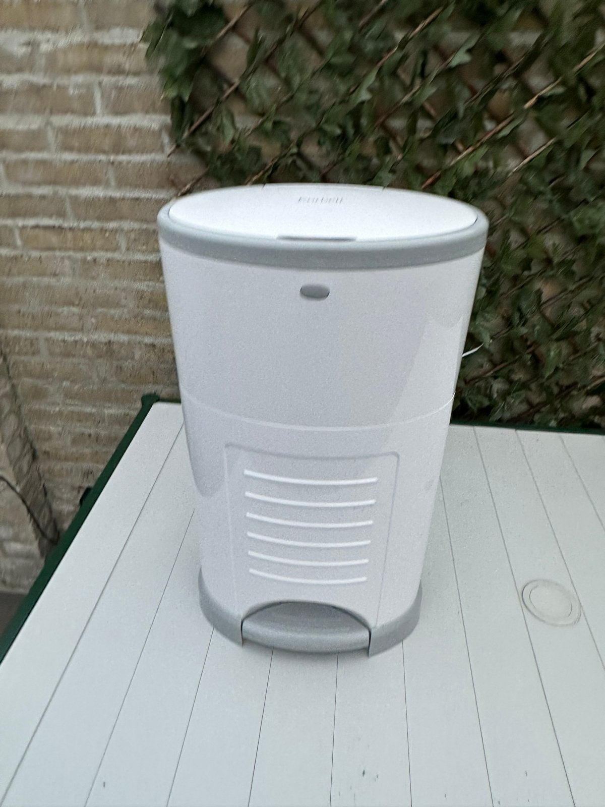 Korbell luieremmer - zo goed als nieuw, Kunststof, Met deksel, Overige typen, Rond