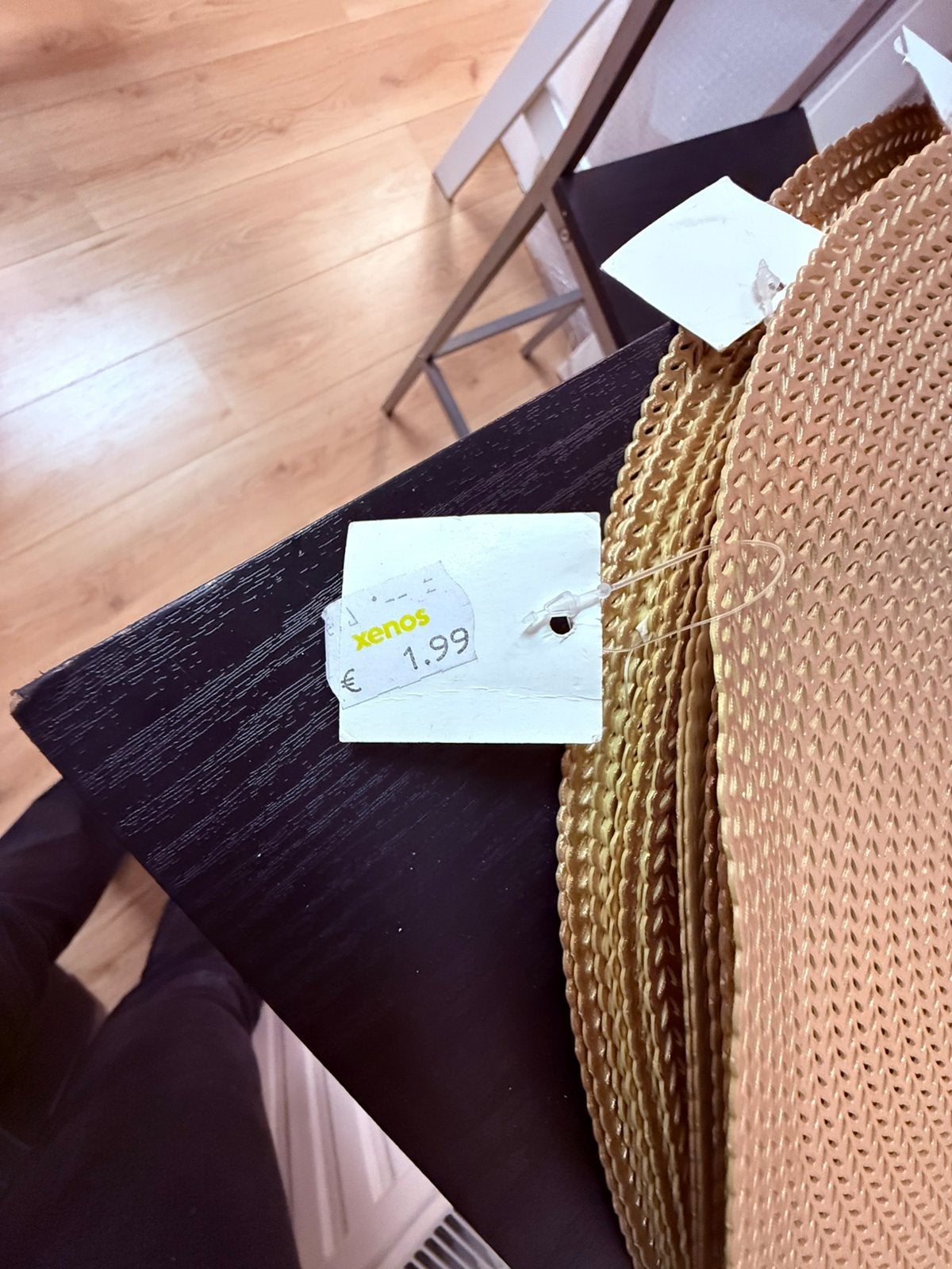 Gouden placemats / bordonderzetters – 20 stuks – €10 totaal, Kunststof, Rond, Nieuw, Ophalen of Verzenden