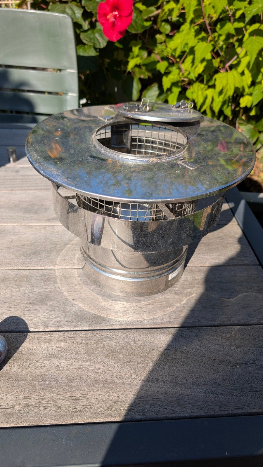 RVS Schoorsteenkap Gek voor Ronde Buis Ø 14 cm, Doe-het-zelf en Verbouw, Ophalen of Verzenden