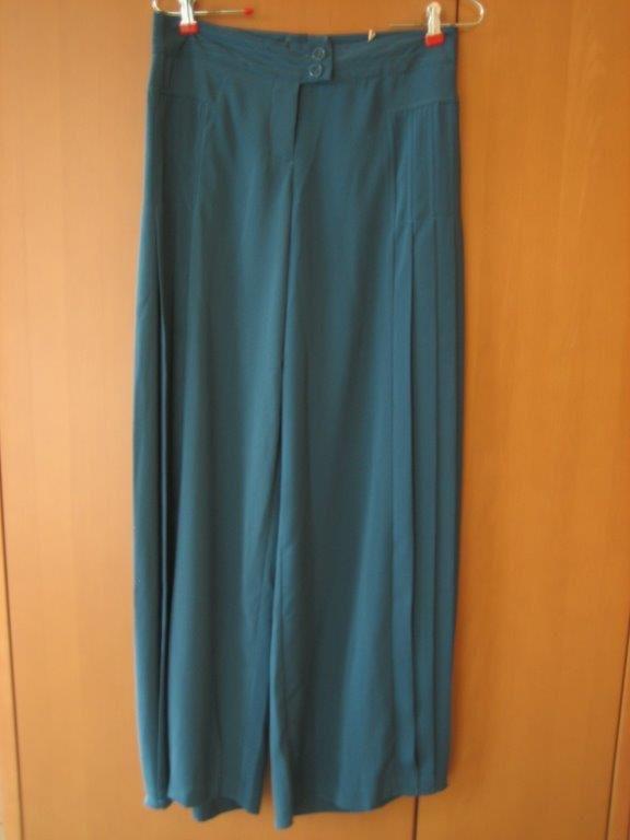 Nieuw! Chique petrolkleurige wijde broek BONPRIX 36 snazzeys, Bonprix, Nieuw, Maat 36 (S), Lang