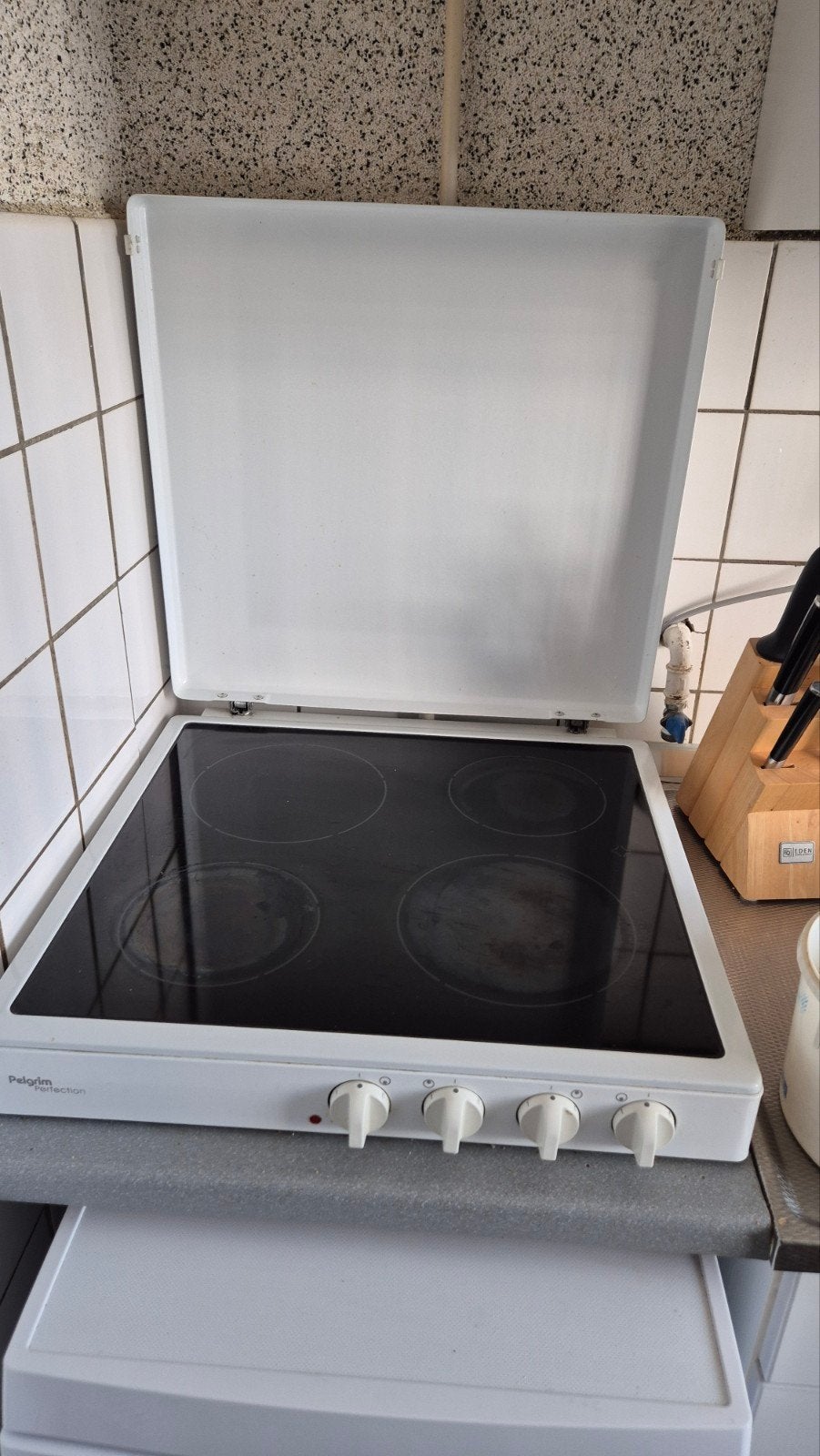 Pilgrim Reflection Elektrische Kookplaat met 4 Kookzones, Gebruikt, 85 tot 90 cm, Elektrisch, 4 kookzones