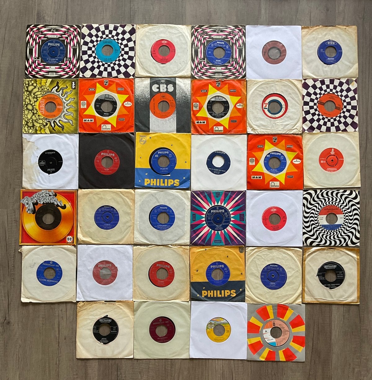 Grote collectie Nederlandstalige 7 inch singles (34 stuks), Cd's en Dvd's, Vinyl Singles, Gebruikt, Nederlandstalig, EP, 7 inch