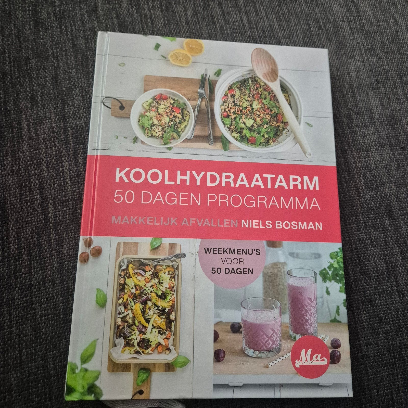Koolhydraatarm 50 Dagen Programma - Makkelijk Afvallen, Boeken, Ophalen of Verzenden, Zo goed als nieuw, Dieet en Voeding, Niels Bosman