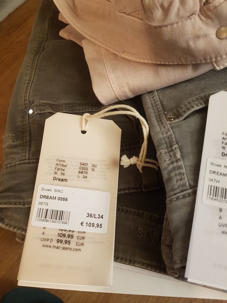 Dames spijker broeken MAC jeans dream, Nieuw, Ophalen of Verzenden, W30 - W32 (confectie 38/40), Overige kleuren