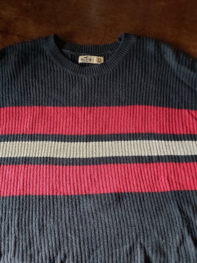 Trui Hollister, Blauw, Ophalen of Verzenden, Zo goed als nieuw, Maat 34 (XS) of kleiner