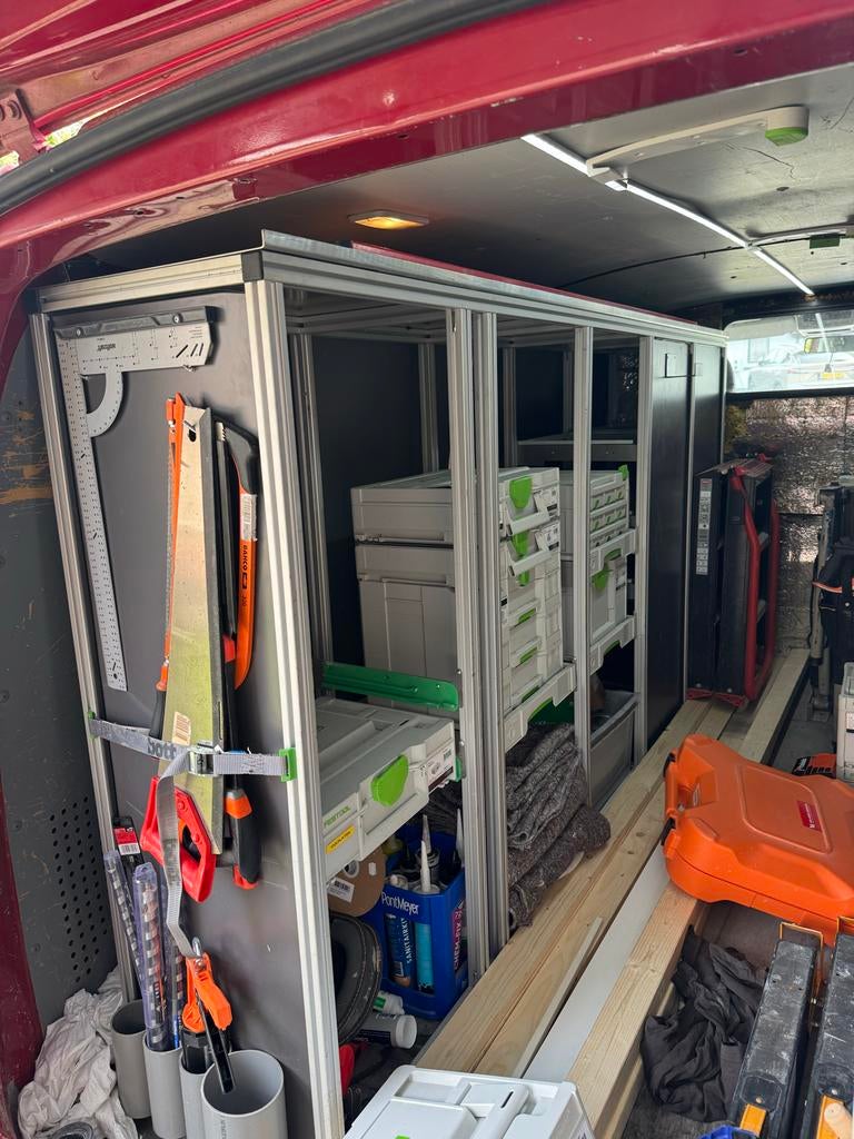 Werkbus inrichting Volkswagen Transporter L2 (Bott & Alumini, Meubels