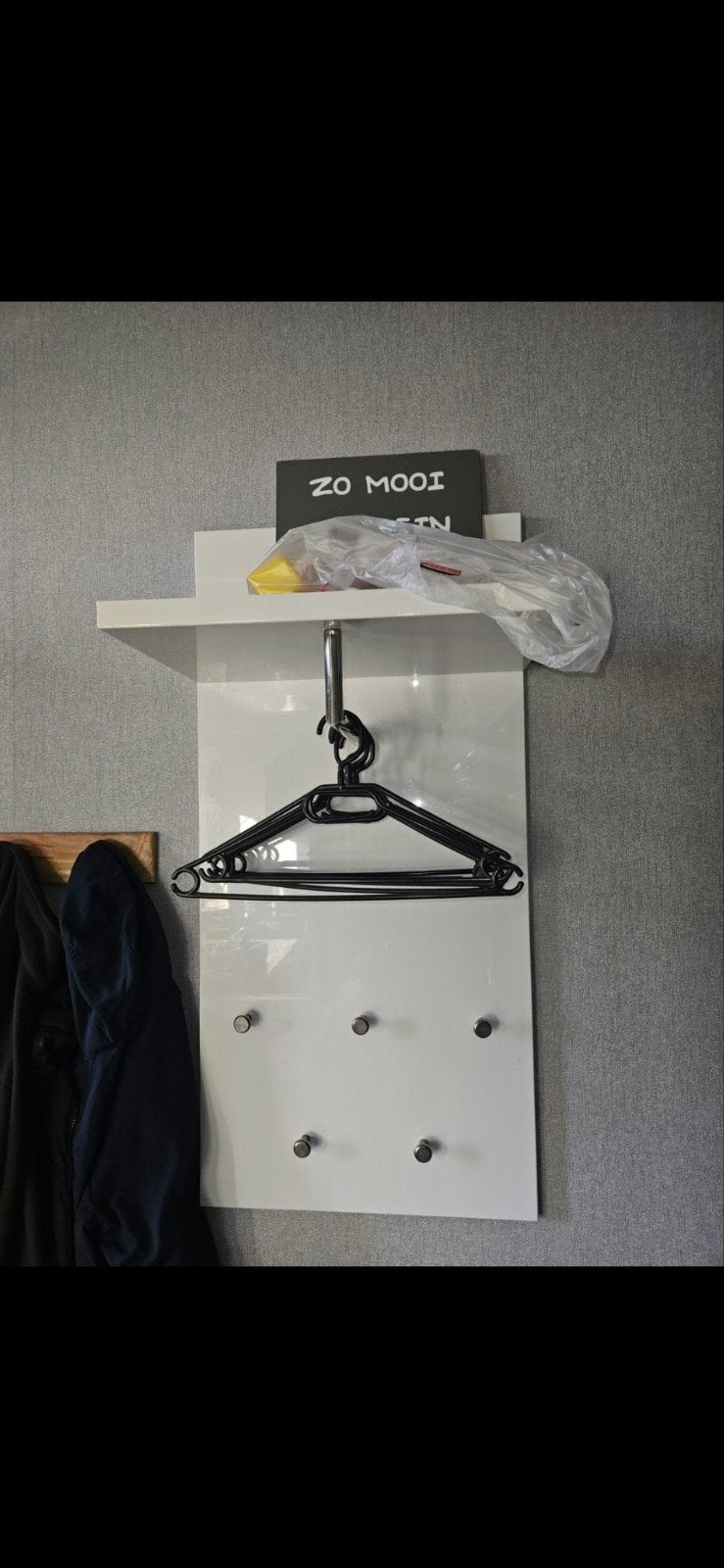 Zo goed als nieuwe kapstok met hoedenplank, Overige materialen, Zo goed als nieuw, Minder dan 100 cm, Ophalen
