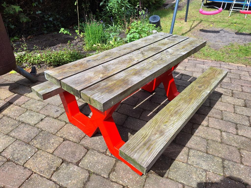 Kinder picknick tafel, Tuin en Terras, Picknicktafels, Ophalen of Verzenden, Rechthoekig, Hout
