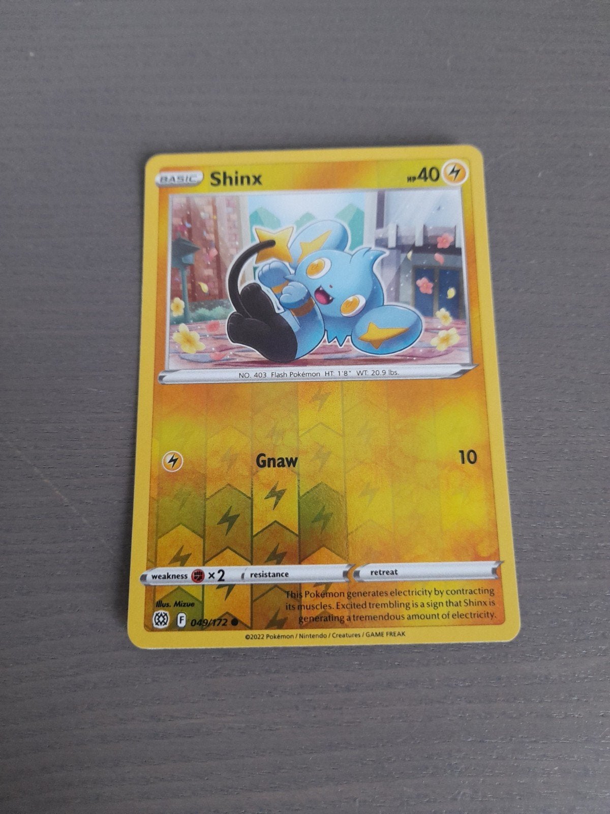 brilliant stars 049/172 shinx reverse, Ophalen of Verzenden, Gebruikt, Losse kaart, Foil