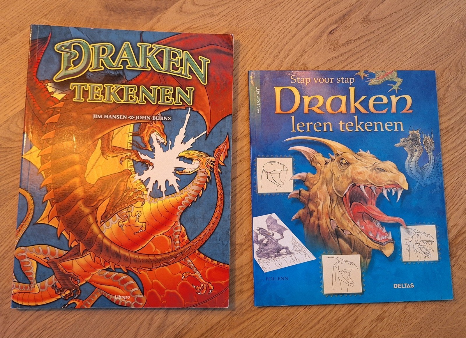 2x Draken Tekenboeken: Leer stap voor stap draken tekenen, Hobby en Vrije tijd, Tekenen, Ophalen of Verzenden, Gebruikt, Boek of Gids