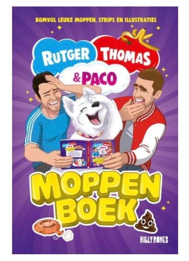 Rutger, Thomas & Paco Moppenboek - Bomvol Leuke Moppen, Ophalen, Nieuw, Fictie algemeen