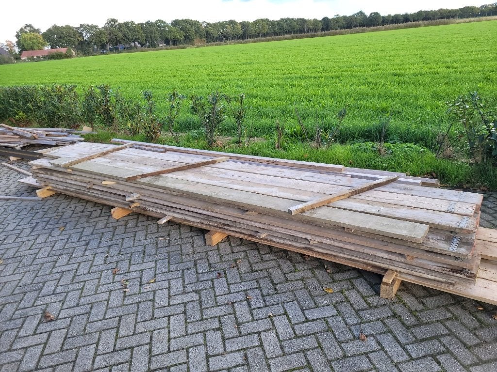 Diverse partij gebruikte steigerplanken en overig hout, Doe-het-zelf en Verbouw, Ophalen, Gebruikt, Minder dan 25 mm, Overige typen