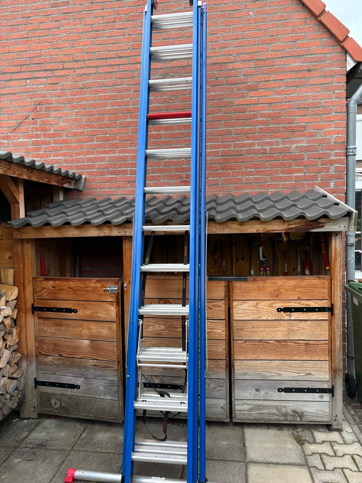 Altrex ZR3083 Reformladder - 3-delig, tot 7.70m werkhoogte, Doe-het-zelf en Verbouw, Ophalen, Zo goed als nieuw, Ladder, Opvouwbaar of Inschuifbaar